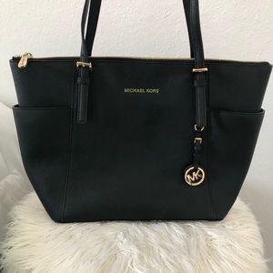 Michael Kors Leather Zip Tote